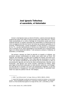 José Ignacio Tellechea: el sacerdote, el historiador