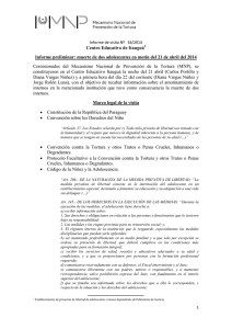 Centro Educativo de Itauguá Informe preliminar: muerte de dos