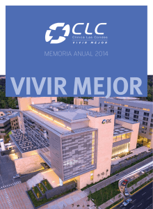 Memoria CLC 2014 - Clínica Las Condes