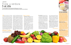 Fruta y verdura: 5 al día