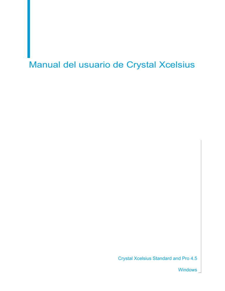 Manual del usuario de Crystal Xcelsius