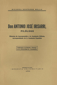 Don ANTONIO JOSE IRISARRI,