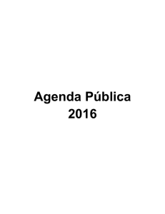 Agenda Pública 2016 - Plataforma Nacional de Transparencia