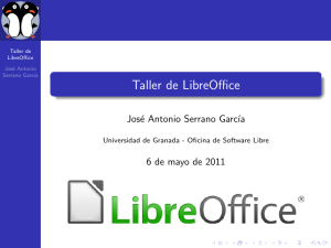 Taller de LibreOffice - Oficina de Software Libre de la Universidad
