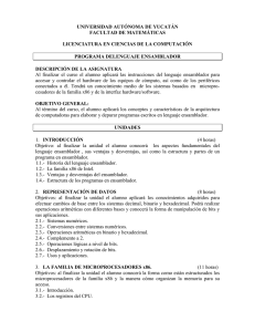 programa de computacion ii - Universidad Autónoma de Yucatán