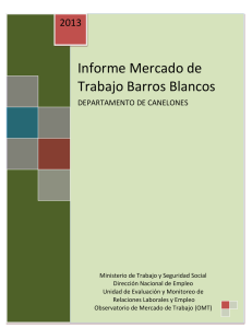 Informe Mercado de Trabajo Barros Blancos