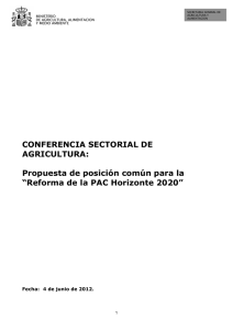 Reforma de la PAC Horizonte 2020
