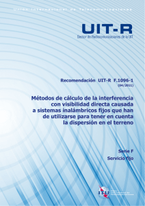 RECOMENDACIÓN UIT-R F.1096-1 - Métodos de cálculo de la