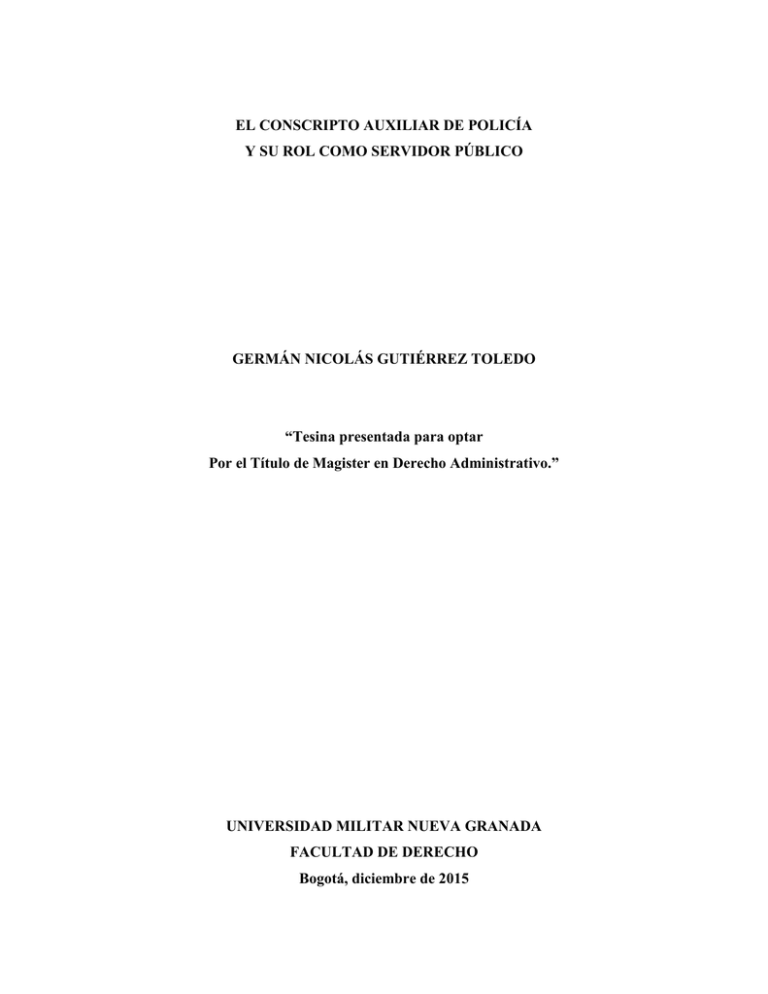 Tesina Presentada Para