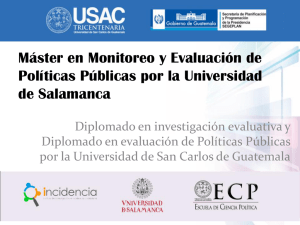 Máster en Monitoreo y Evaluación de Políticas Públicas