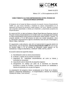 Boletín 44-2015 México, D.F., a 30 de septiembre de 2015 CDMX