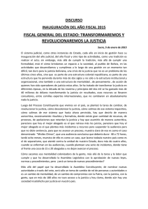 FISCAL GENERAL DEL ESTADO: TRANSFORMAREMOS Y