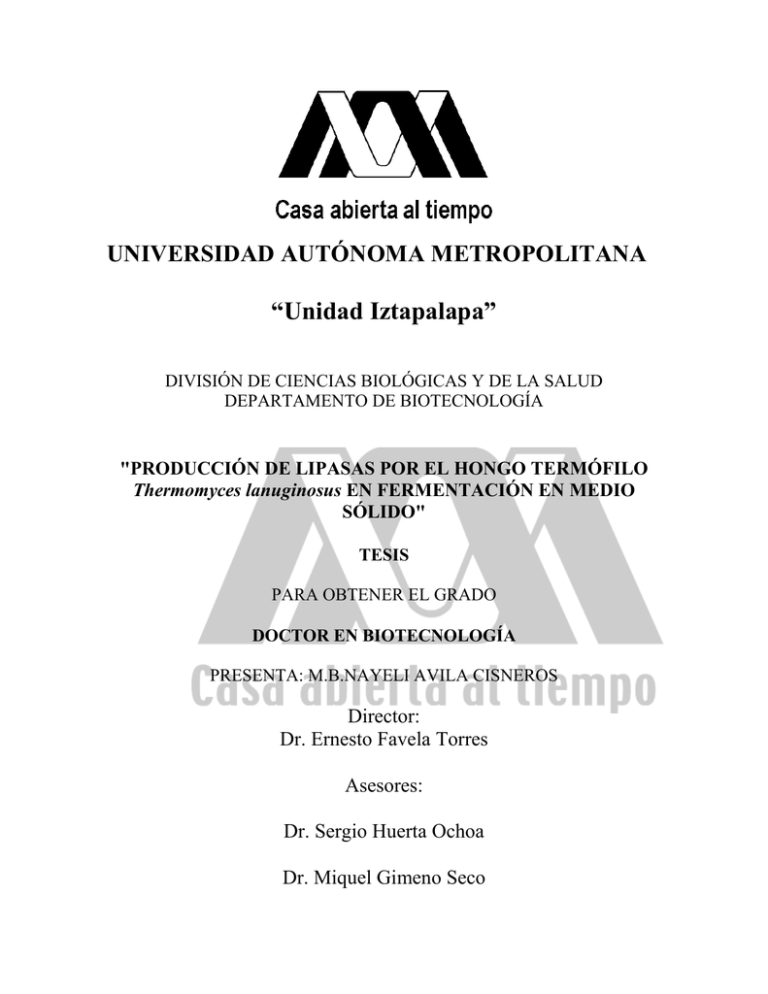 UNIVERSIDAD AUTÓNOMA METROPOLITANA “Unidad Iztapalapa”