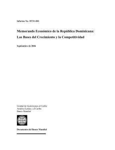 Las bases del crecimiento y la competitividad (Banco Mundial, 2006)