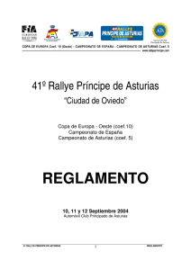 reglamento - Rally Princesa de Asturias