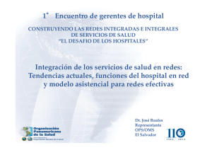 Presentación Dr. José Ruales OPS/OMS