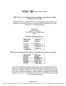 Page 1 HSBC «C El banco ocal del mundo HSBC México, S.A.