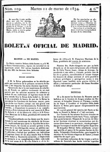 BOLETA OFICIAL OE MADRID •