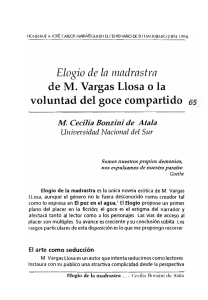 Elogio de la madrastra de M. Vargas Llosa o la