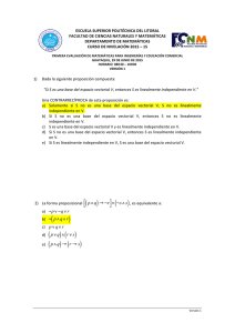 1S-2015 Matemáticas Primera Evaluación