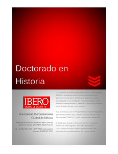 Doctorado en Historia - Universidad Iberoamericana