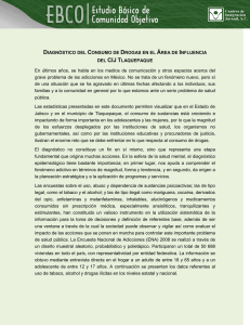 DIAGNÓSTICO DEL CONSUMO DE DROGAS EN EL ÁREA DE