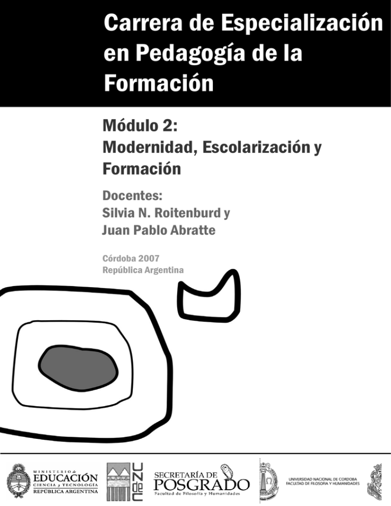 Modernidad, Escolarización Y Formación - Ansenuza