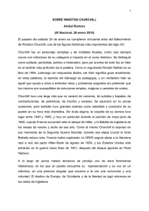 SOBRE WINSTON CHURCHILL Aníbal Romero (El Nacional, 28