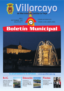 Boletín Municipal - Ayuntamiento de Villarcayo