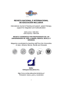 revista nacional e internacional de educación inclusiva