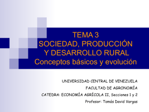 TEMA 3 Y 4. Ecoagricola II-2009 - Universidad Central de Venezuela