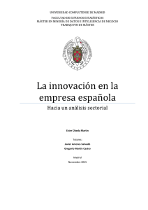 La innovación en la empresa española - E