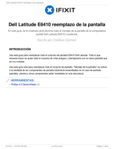 Dell Latitude E6410 reemplazo de la pantalla