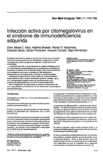 Infección activa por citomegalovirus en el síndrome de