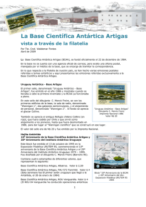 La Base Científica Antártica Artigas