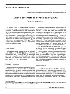 Lupus eritematoso generalizado (LEG)