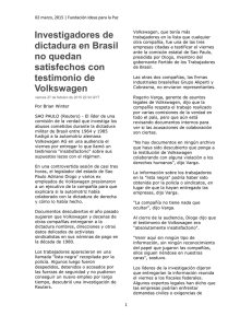 Investigadores de dictadura en Brasil no quedan satisfechos con