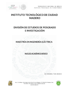 Nucleo Académico Básico - Instituto Tecnológico de Ciudad Madero