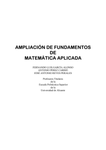 ampliación de fundamentos de matemática aplicada