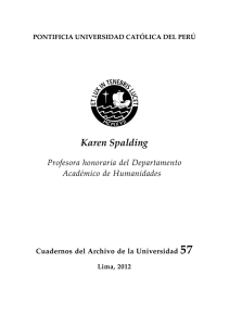 Karen Spalding Profesora honoraria del Departamento