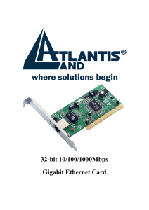 32-bit 10/100/1000Mbps Gigabit Ethernet Card - Atlantis-Land