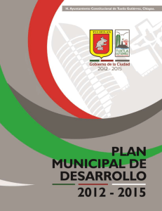 Plan Municipal de Desarrollo - Coordinación de Innovación y