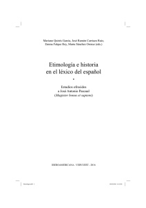 Etimología e historia en el léxico del español