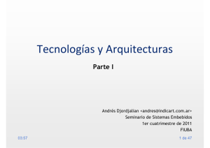 Tecnologías y Arquitecturas, Parte 1