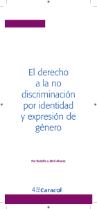 El derecho a la no discriminación por identidad y expresión de género