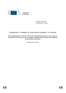 COMISIÓN EUROPEA Bruselas, 26.8.2016 COM(2016