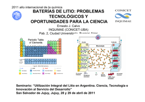 Presentación del Dr. Ernesto Calvo Instituto de Química Física de