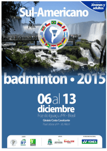 Untitled - Confederação Brasileira de Badminton