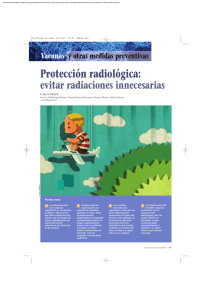 Protección radiológica: evitar radiaciones innecesarias