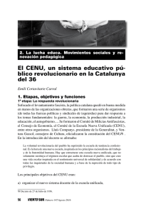 El CENU, un sistema educativo pú- blico revolucionario
